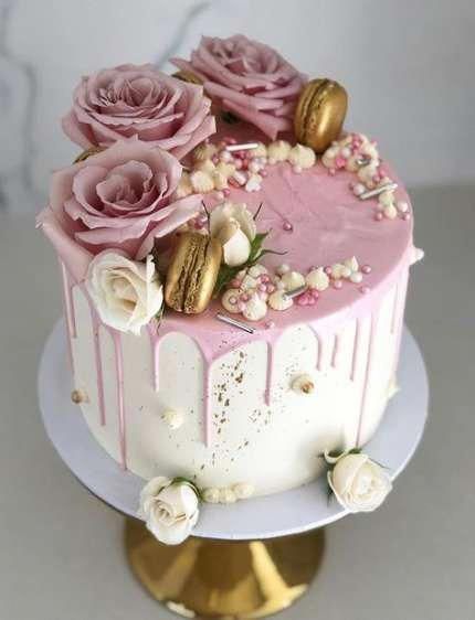 Torta rosas rosas